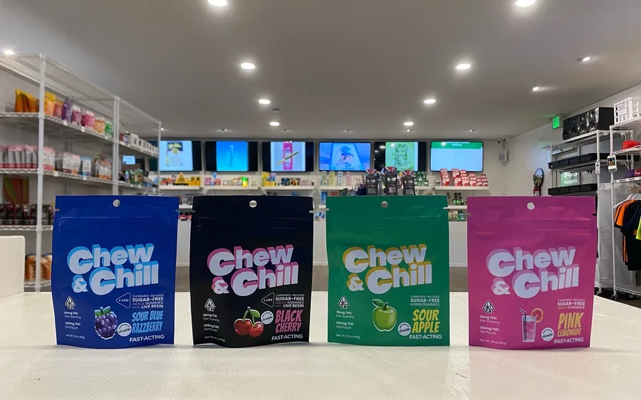 The retail floor of a licensed dispensary